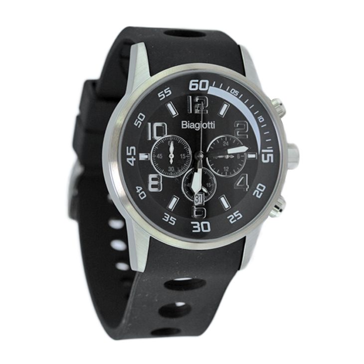 Orologio Chrono Uomo Laura Biagiotti H2r2827c-Pl-W Cassa Acciaio Cinturino  Gomma | Città Oro