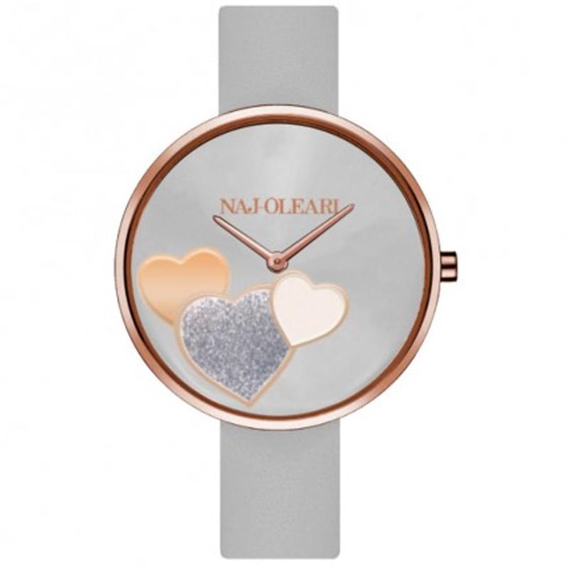 Orologio Da Donna NAJ-OLEARI NJ611 In Gomma PVD Silver E Cassa