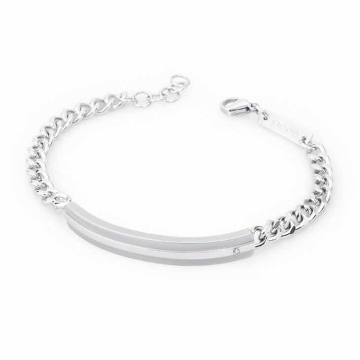 Bracciale Uomo S'agapo' Montecarlo Sgr11 Piastra