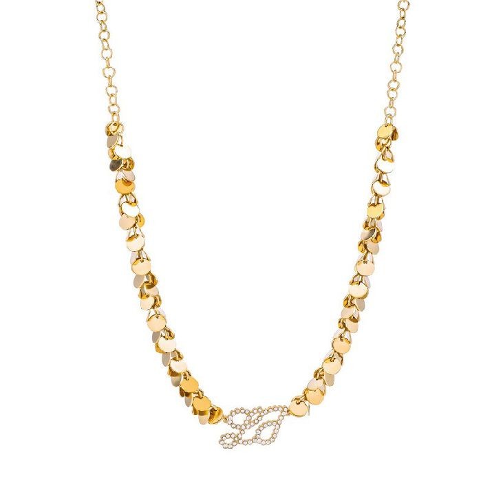 Collana Collier Pendente Donna Liu Jo Lj718 Pvd Oro Logato