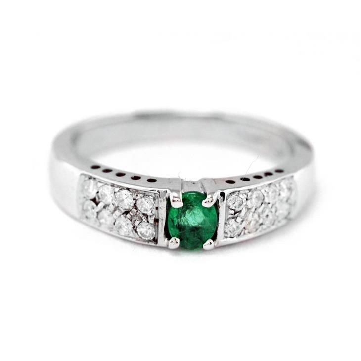 Anello solitario smeraldo top