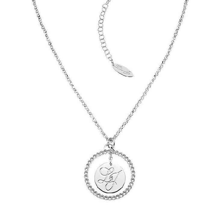 Collana Donna LIUJO LJ703 in Acciaio con Pendente Logato e Pietre