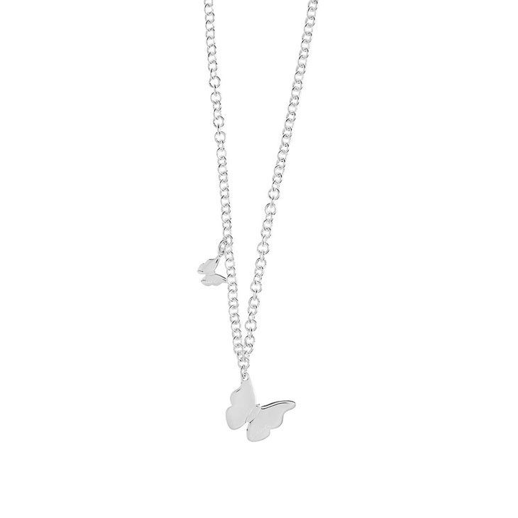 Collana Girocollo Donna Farfalla Jack&Co Jcn0134 Argento 925 Chiusura Moschettone