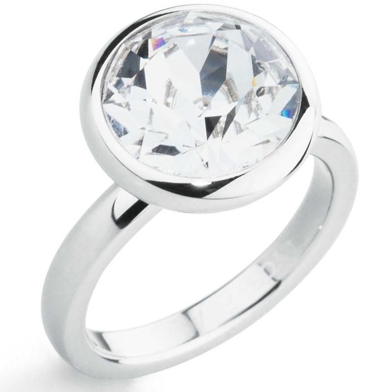 Anello Donna gioielli Brosway Tring BTGC130C In Acciaio Con Uno Swarovski Size16