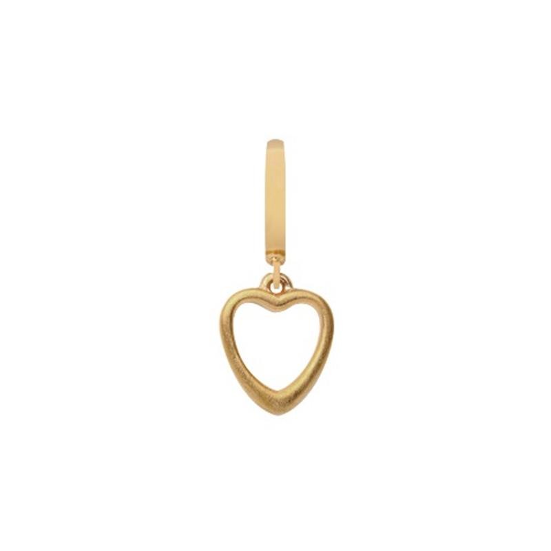 Charm Bracciale Christina In Argento 925 Con Cuore Satinato Pendente - 610-G15