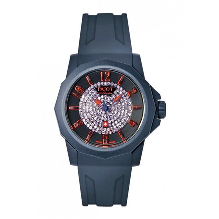 Orologio Solo Tempo Donna Pajot Pj-Lsd1302 Cassa Acciaio Cinturino Silicone Swiss Made