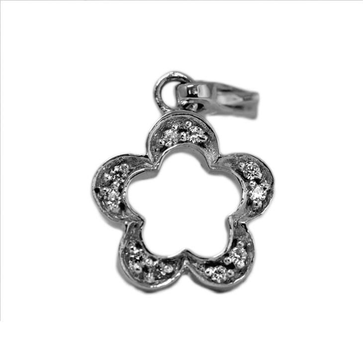 Charm Gooix C088 In Argento 925 - Fiore Traforato