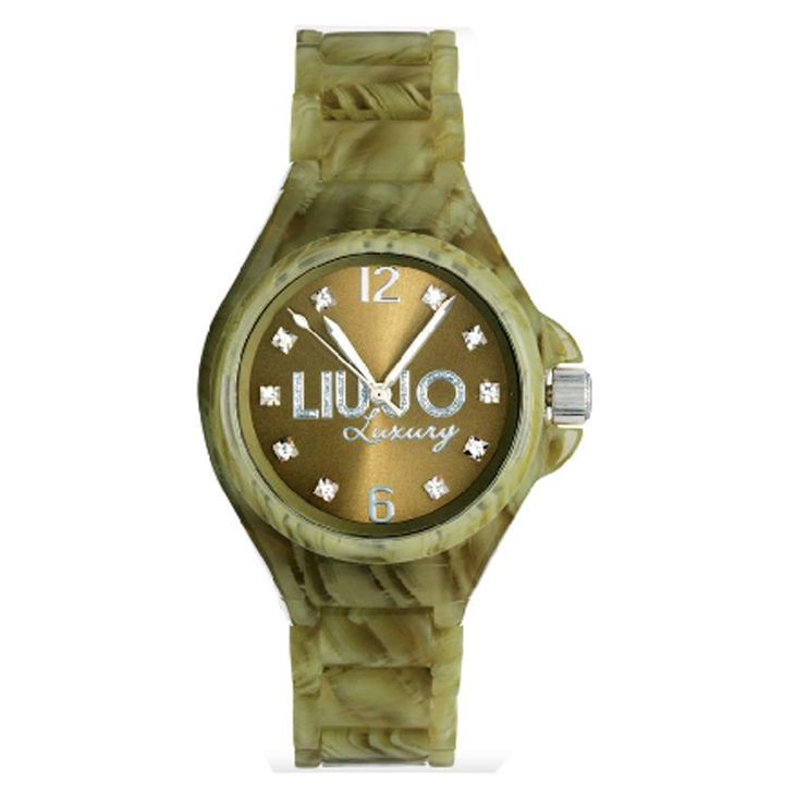 Orologio Solo Tempo Donna  Liu Jo Tlj184 Quadrante Verde Militare Acetato