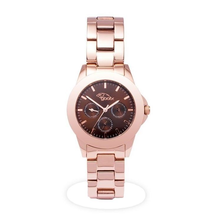 Orologio Solo Tempo Donna Gooix Gx08007672 Cassa E Cinturino Acciaio Pvd Rosato