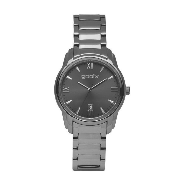 Orologio Solo Tempo Donna Gooix Dua-05905 Cassa E Cinturino Acciaio Silver Con Datario