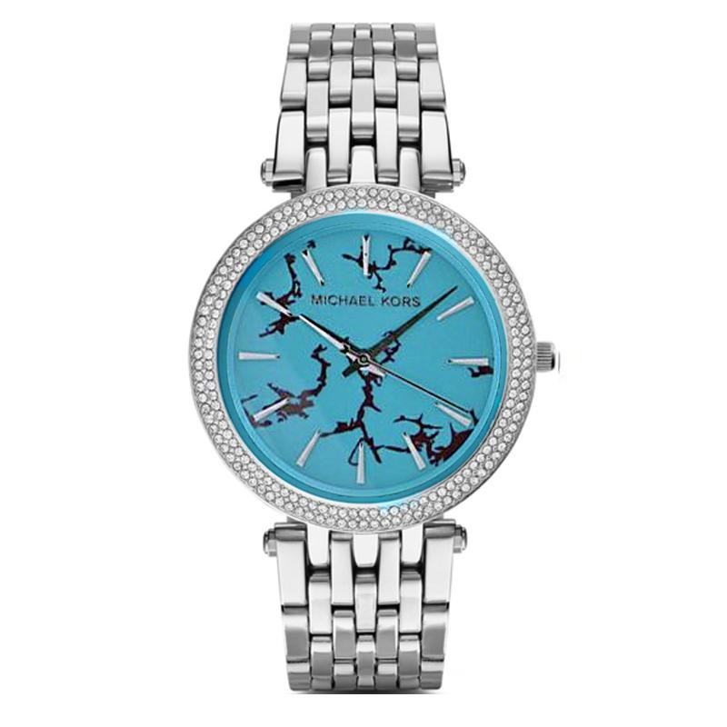 OROLOGIO UNISEX SOLO TEMPO MICHAEL KORS MK3403 IN ACCIAIO CON VENATURE 