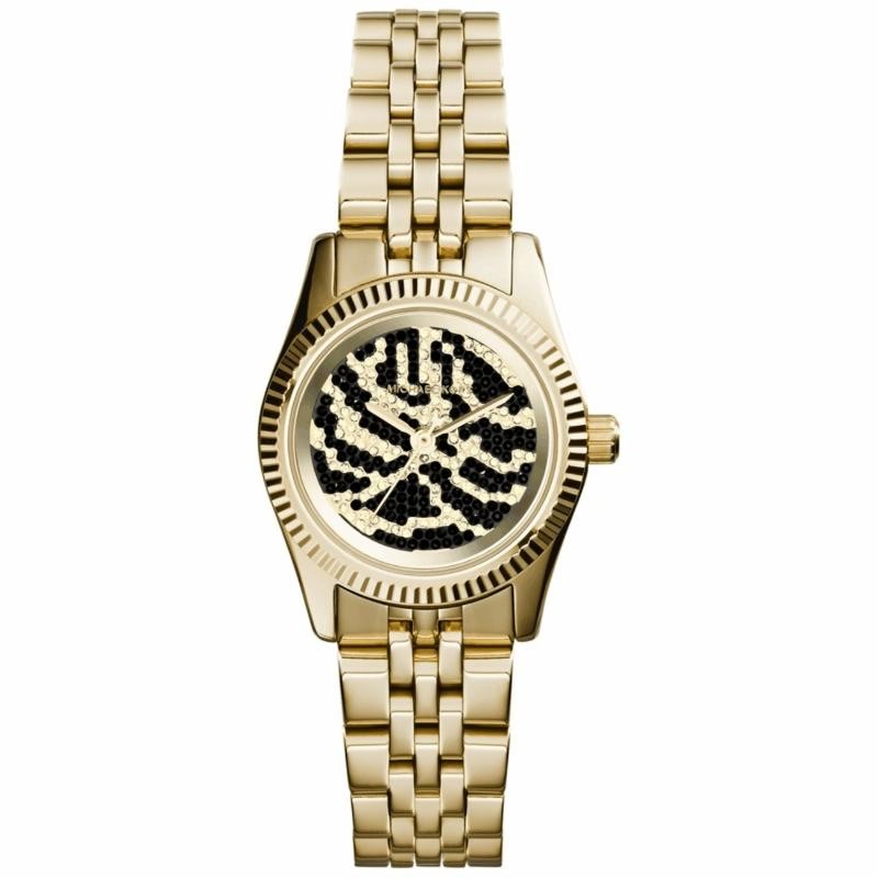 Orologio Donna Solo Tempo MICHAEL KORS MK3300 in Acciaio PVD Oro con Cristalli