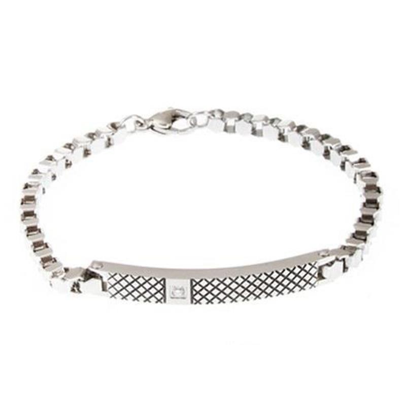 Bracciale Uomo Boccadamo Abr269 Man Acciaio Steel Silver Armband