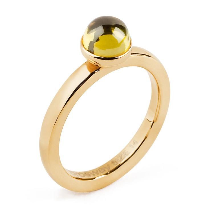 Anello Donna In Acciaio Brosway Btgc22a Con Pietra Colore Giallo