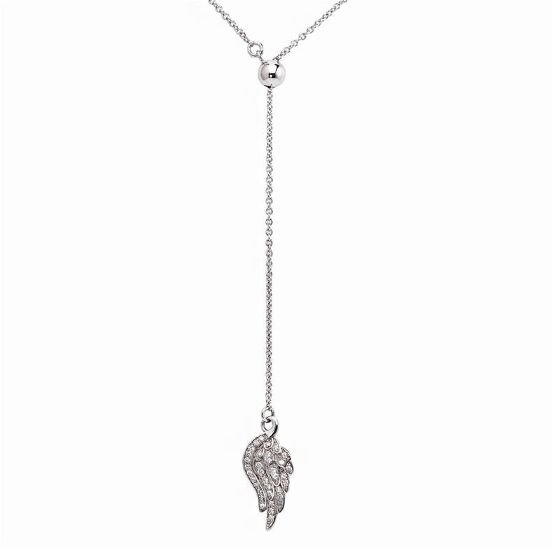 Collana Donna Amen In Argento 925 Con Ala Angelo Pendente - Clpws