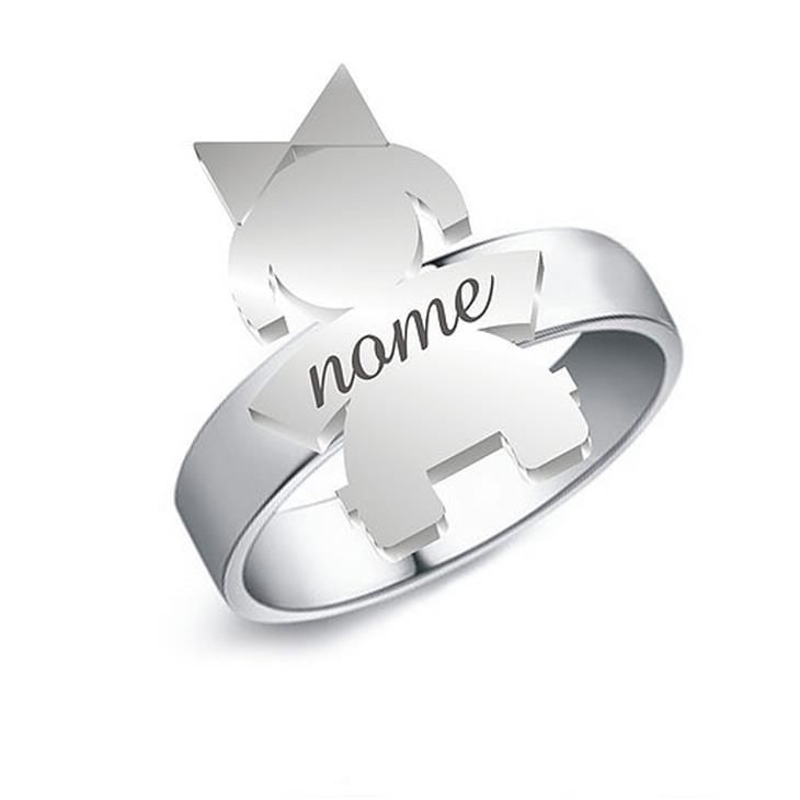 Anello In Argento 925 Personalizzato Babyring Classic