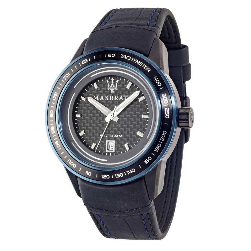Orologio da Uomo Multifunzione MASERATI R8851110003 con Cinturino in Pelle