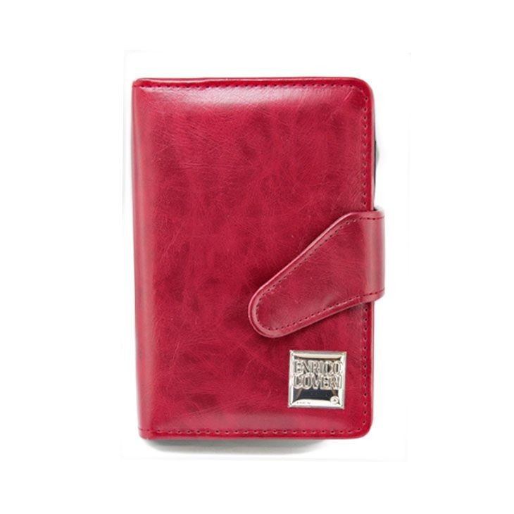 Agenda In Pelle Colore Rosso Enrico Coveri 7547/3 Con Placca Laminata In Argento 925