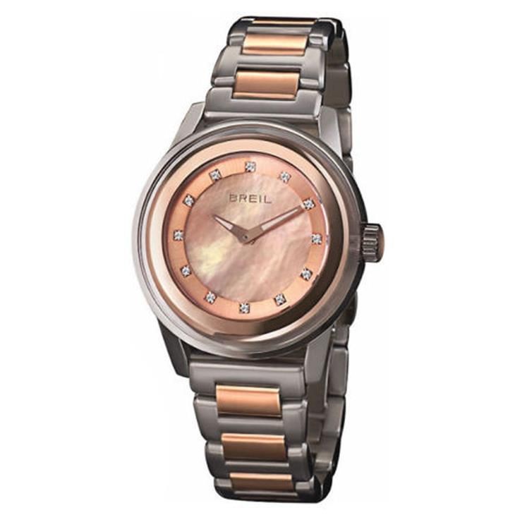 Orologio Solo Tempo Donna Breil Tw1011 Cassa Acciaio Bicolore Quadrante Madreperla