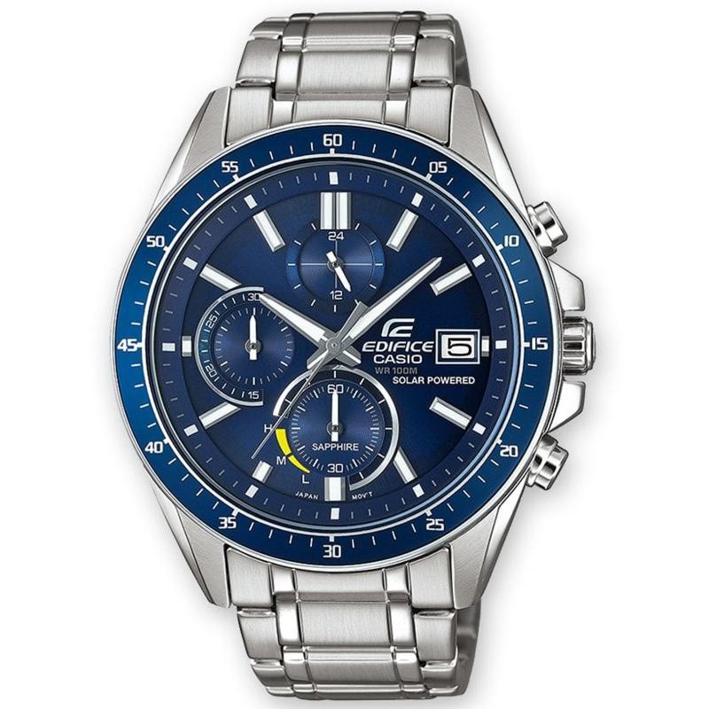 Orologio Uomo Cronografo Casio Edifice Premium EFS-S510D-2AVUEF Quadrante Blu con Datario 