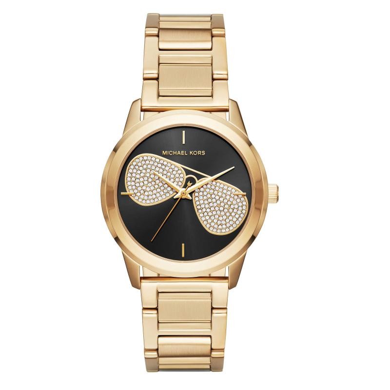 OROLOGIO DONNA SOLO TEMPO MICHAEL KORS MK3647 IN ACCIAIO DORATO CON PIETRE