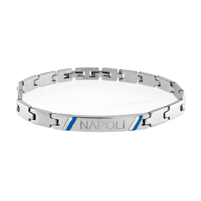 Bracciale Unisex 3JEWELS BR00800 in Acciaio con incisione Napoli