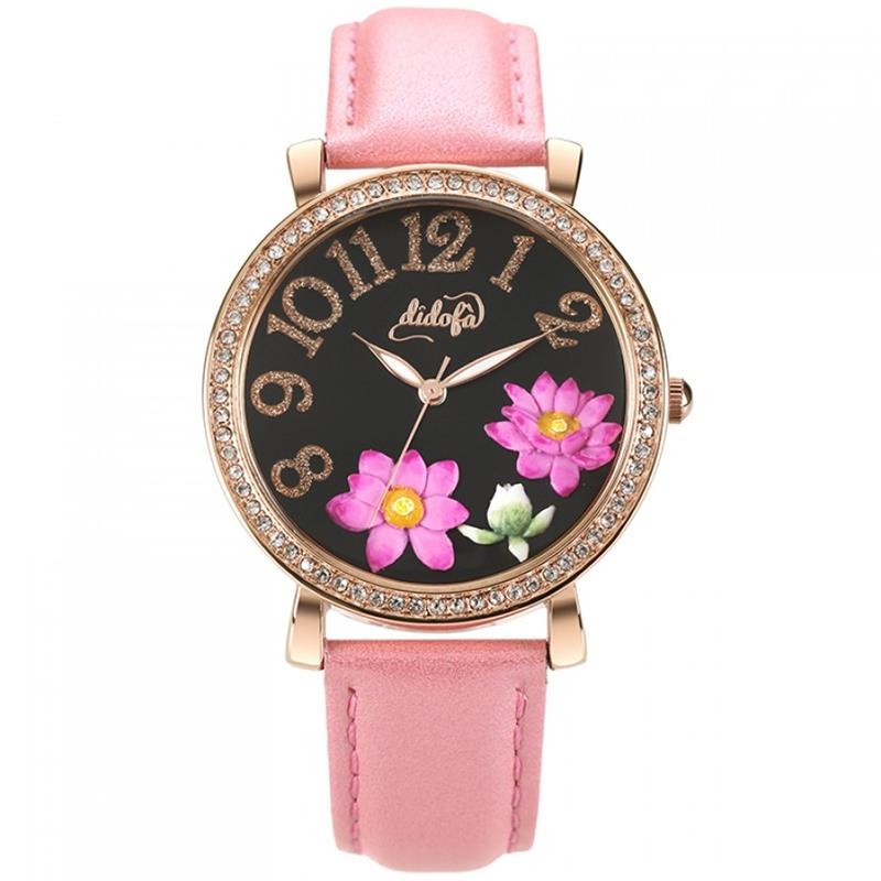 Orologio Solo Tempo Donna Didofa Lake DF 3020E PVD Ros Fiori