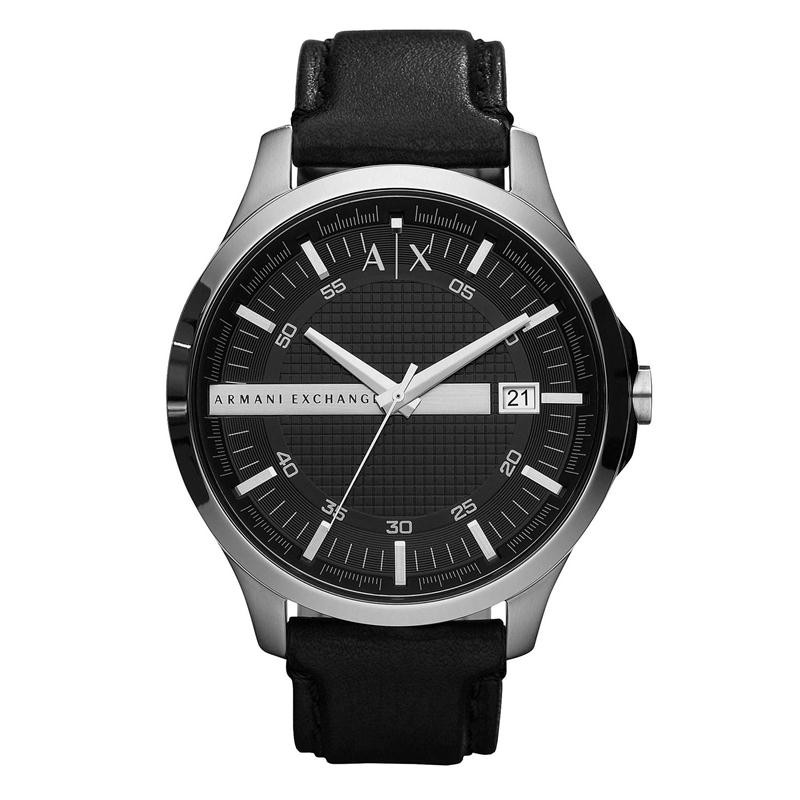 Orologio Uomo Solo Tempo ARMANI EXCHANGE AR2101 Cassa Acciaio Cinturino Pelle