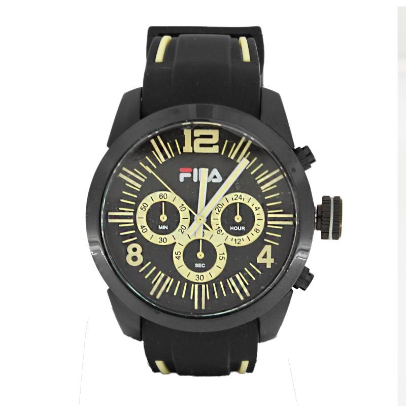 OROLOGIO UOMO CRONOGRAFO FILA 38 839 005 CON CINTURINO GOMMA BICOLORE Citta Oro