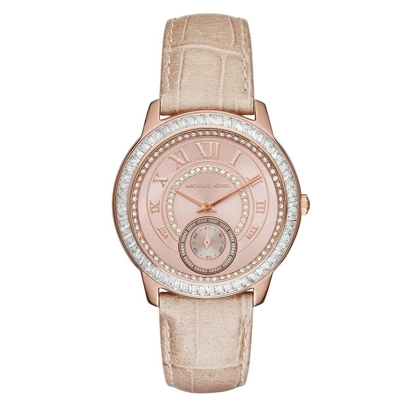 Orologio Donna Solo Tempo Micheal Kors MK2448 Con Cinturino in Pelle e Cristalli