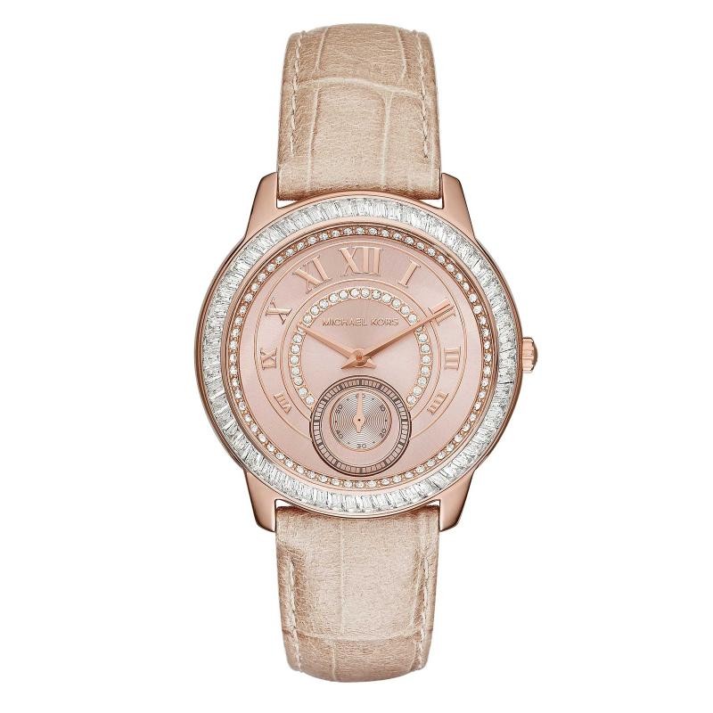 OROLOGIO DONNA SOLO TEMPO MICHAEL KORS MK2448 CON CINTURINO IN PELLE E CRISTALLI