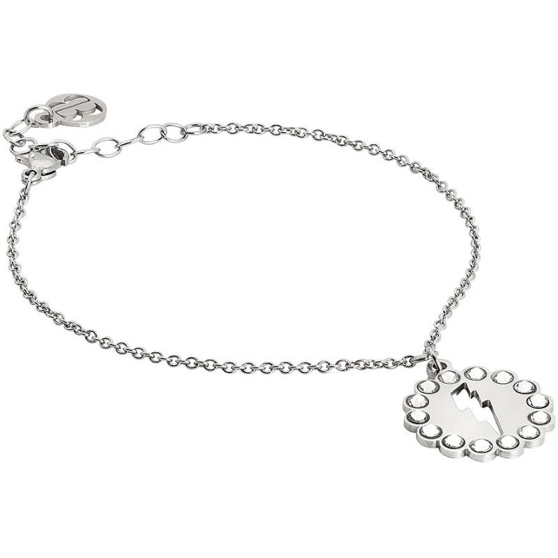 bracciale donna boccadamo PI-BR23 In Acciaio Rodiato Con Charm A Forma Di Fulmine