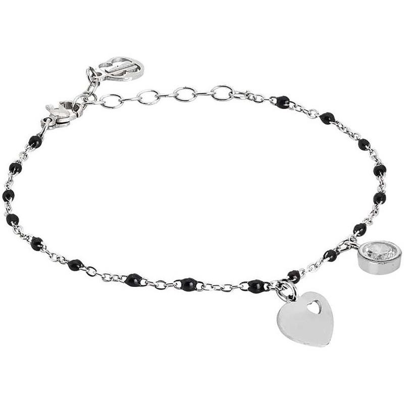 bracciale donna boccadamo AA/BR20 gioiello in acciaio charms pendente a cuore