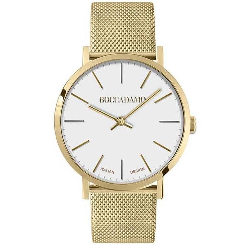 Orologio Donna Solo Tempo BOCCADAMO MX002 Cinturino Acciaio Milano Dorato