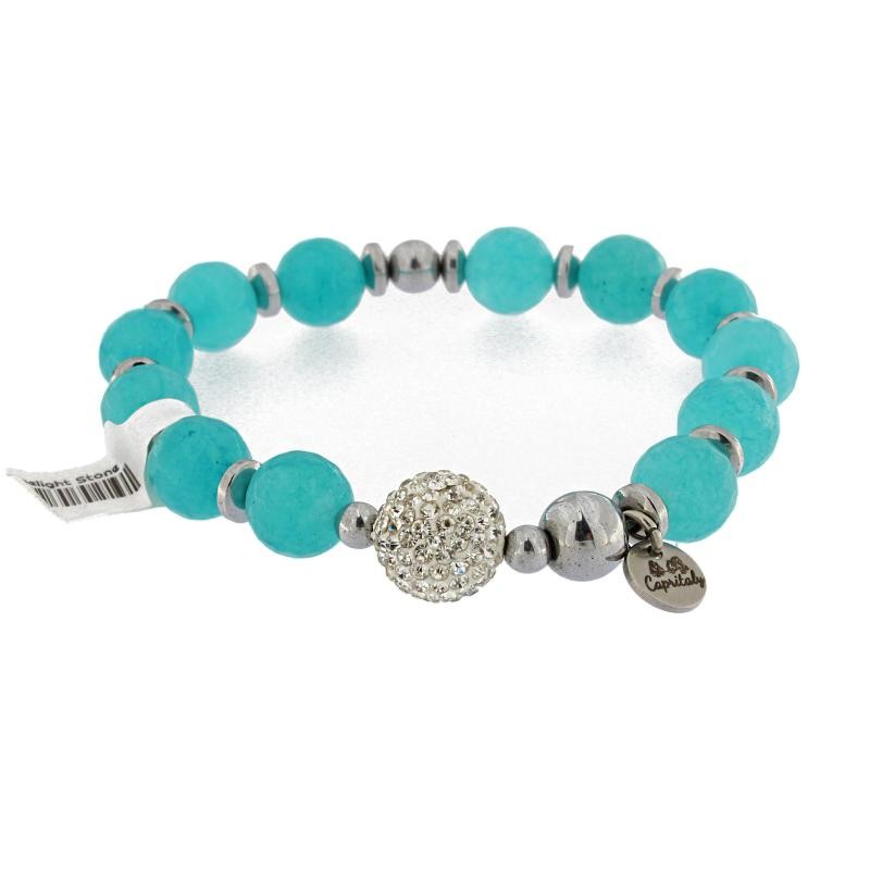 Bracciale da Donna Elastico CAPRITALY DELIGHT STONE 03 con Giada Turchese