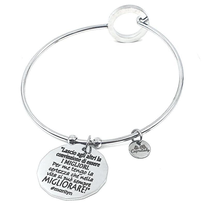 Bracciale Capritaly Gioielli MARILYN In Acciaio Inox Rigido 