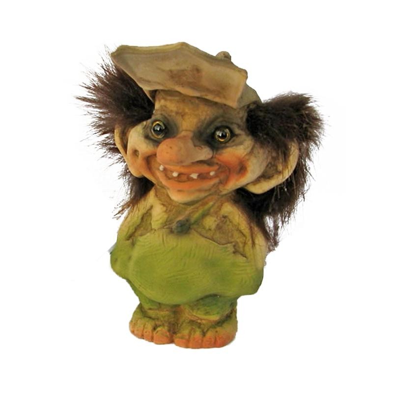 Statua Troll Portafortuna NYFORM 840019 in Latex con Berretto