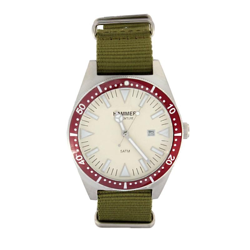 Orologio Uomo Solo Tempo HAMMER H170-06 Cinturino in Tessuto Verde