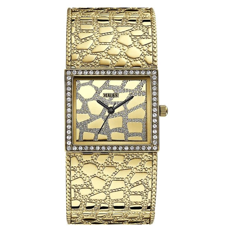 Orologio Donna Solo Tempo GUESS W0223L2 in Acciaio Dorato con Pietre