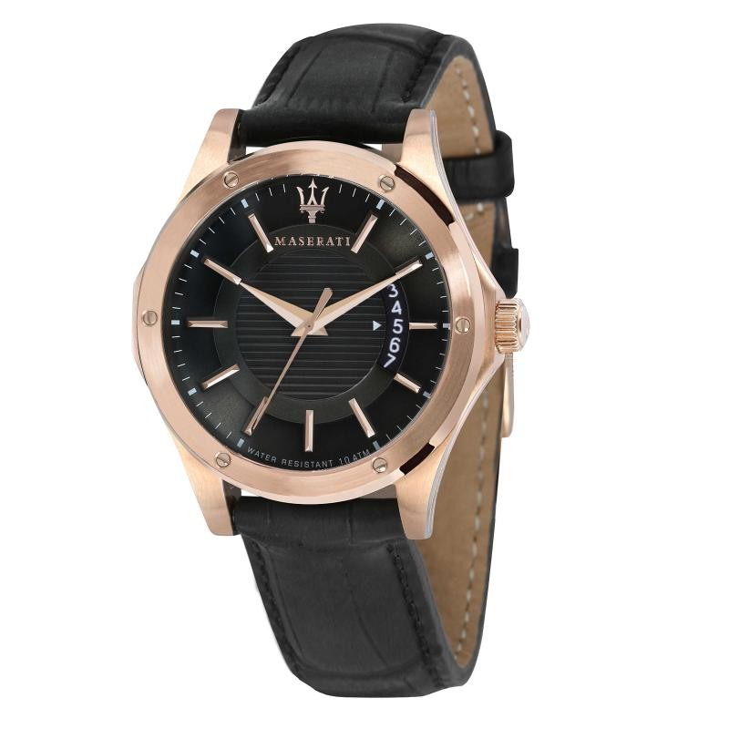 Orologio Uomo Solo Tempo MASERATI R8873621005 con Cinturino Pelle e Datario