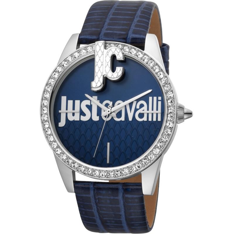 orologio donna solo tempo just cavalli JC1L100L0025 cassa acciaio quadrante blu