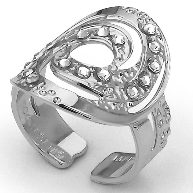 anello donna boccadamo XAN173 con effetto diamantato e cristalli swarovski