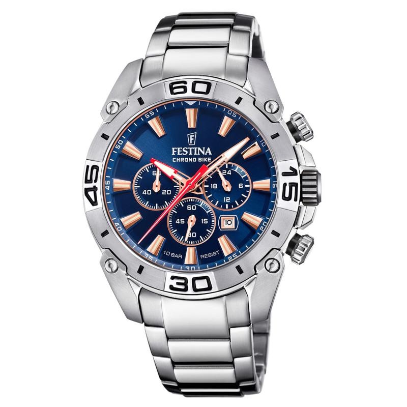 Orologio uomo cronografo acciaio on sale