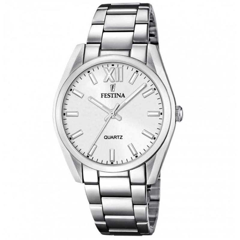Orologio Donna Solo Tempo FESTINA F20622/1 in Acciaio con Fondo Argento