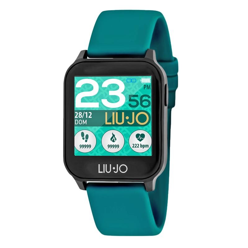 Orologio Unisex Smartwatch LIUJO ENERGY SWLJ007 Cinuturino in Silicone Ottanio