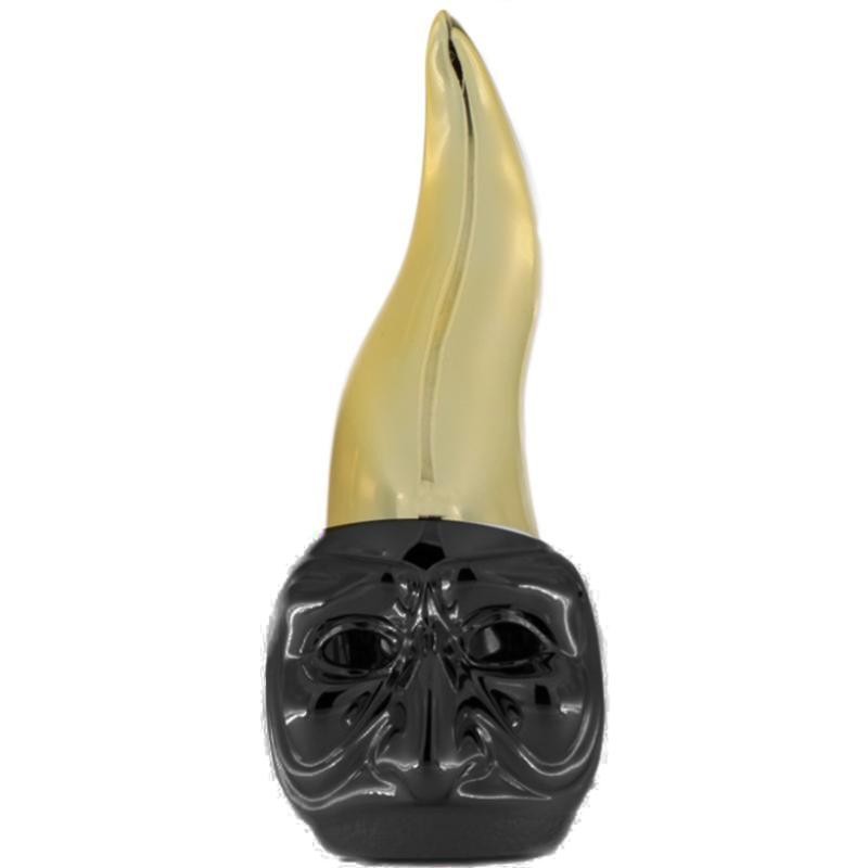 Corno Oro LEO080869NO Con Maschera Laminato Argento Nera