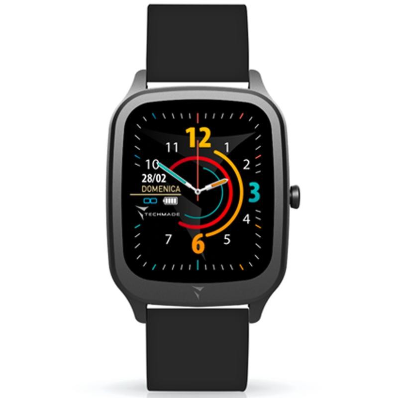 Orologio Smartwatch TECHMADE TM-VISION-FBK Cinturino In Silicone 