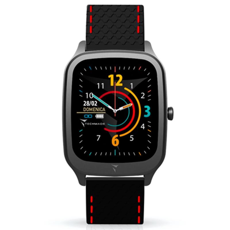 Orologio Smartwatch TECHMADE TM-VISIONB-BKSR Cinturino In Silicone 