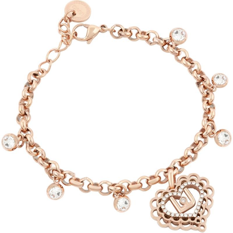 Bracciale a catena da donna gioielli Liujo Passion LJ1779 in acciaio PVD rosato