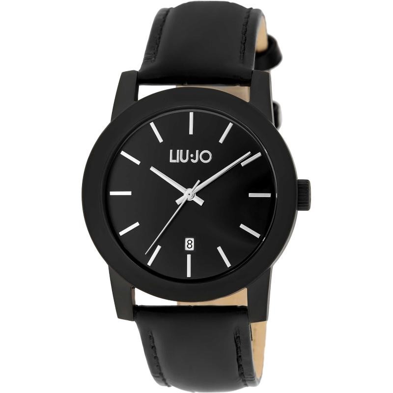 Orologio solo tempo da uomo Liujo Equal TLJ1712M con cinturino in pelle PVD nero